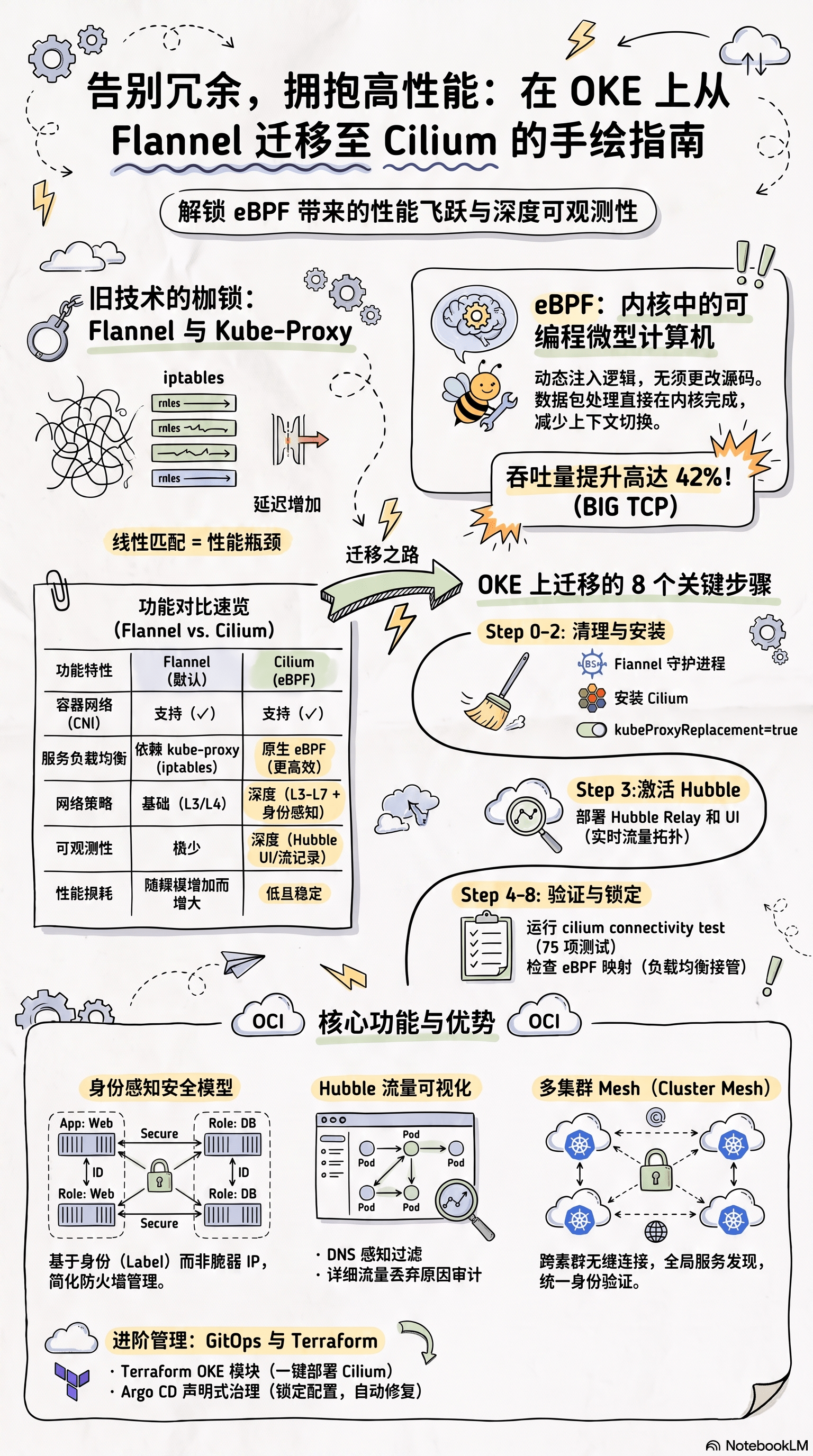 用 ArgoCD 把 OKE 集群从 Flannel 迁移到 Cilium:一次 GitOps 实践